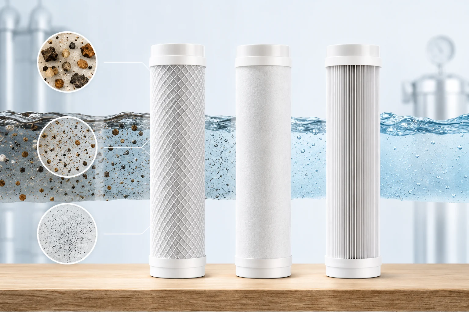Mikrony w filtracji wody: co oznacza 50 µm, 20 µm albo 5 µm?
