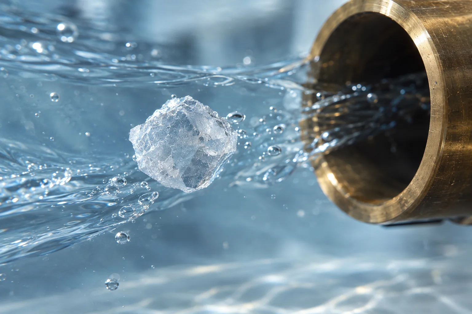 Proces krystalizacji minerałów na złożu polimerowym w technologii TAC (Template Assisted Crystallization).